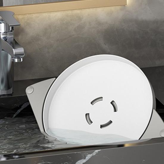 1/2 Stück Badezimmer Eckregal Aufbewahrung Ohne Bohren Klebend 360 Grad Drehbar Schwebende Dusche