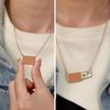 Drawer Style Personalized Necklace Electroplating Locket Pendant Fashion Necklace  Memorial Jewelry