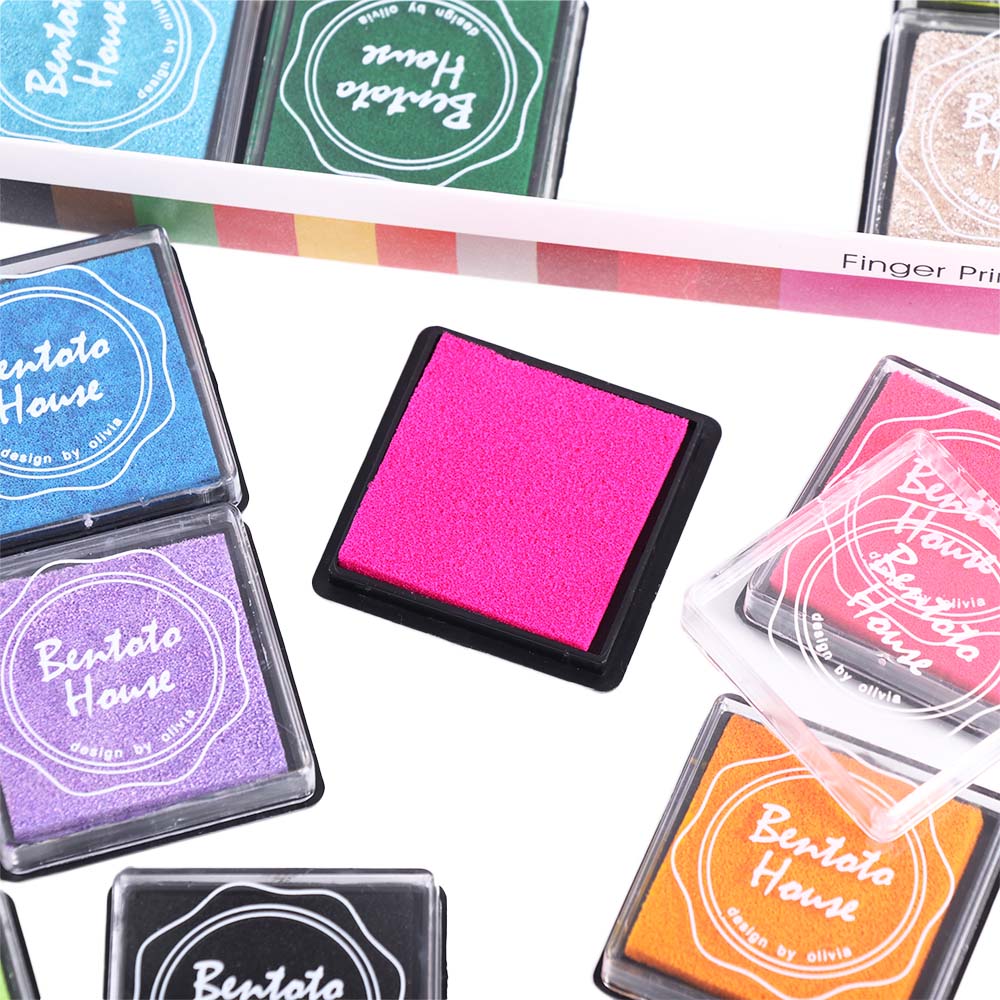 Decor for Stationery Oil Based Ink Pad Stamps Fingerpaint Painting Stamp Scrapbooking Decoaration