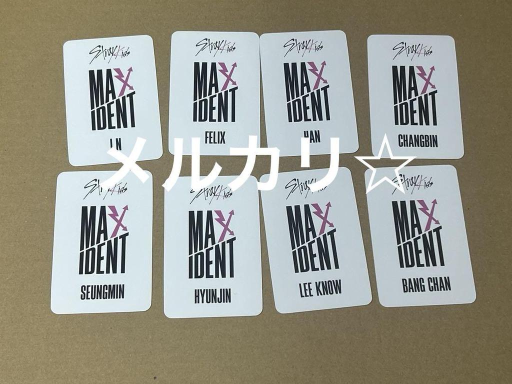 [USED] Stray Kids MAXIDENT Music Korea Trading Cards Complete Set of 8