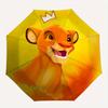 Lion King, Simba Themed Automatic opening and closing folding umbrella, 8 rib windproof, compact travel design, suitable for all occasion |