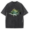 Newest Graphic Tees Wildlife Nature Animal Outdoor Forest Bass Fish Funny Shirt Adult Fashion Washed Shirt