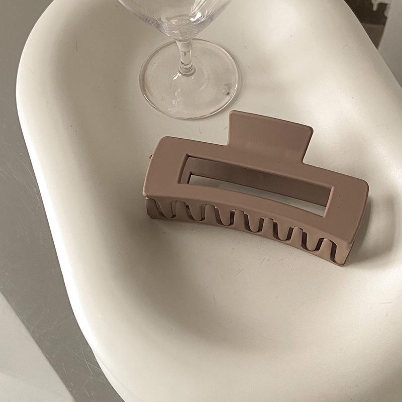 Large Frosted French Morandi Hair Clip - Shark Hairpin Accessory