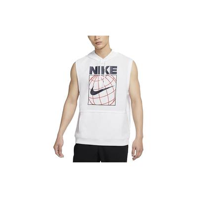 Colete Moletom Esportivo Sem Mangas Masculino Tops Branco CZ2562-100