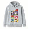 Kids Boys Girls Hoodie Cartoon Space Alien Bear Print Pullover Sweatshirt Casual Long Sleeve Top for Toddler Children