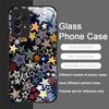 Tempered Glass Phone Case for Samsung Galaxy S25 Ultra S24 S23 Plus S22 S21 S20 FE A56 Luxury Retro Style Stars Planet Y2K Cover