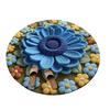Floral Plush Diatomaceous Earth Floor Mat 3D Visual Flower Pattern Diatom Mud Floor Rugs