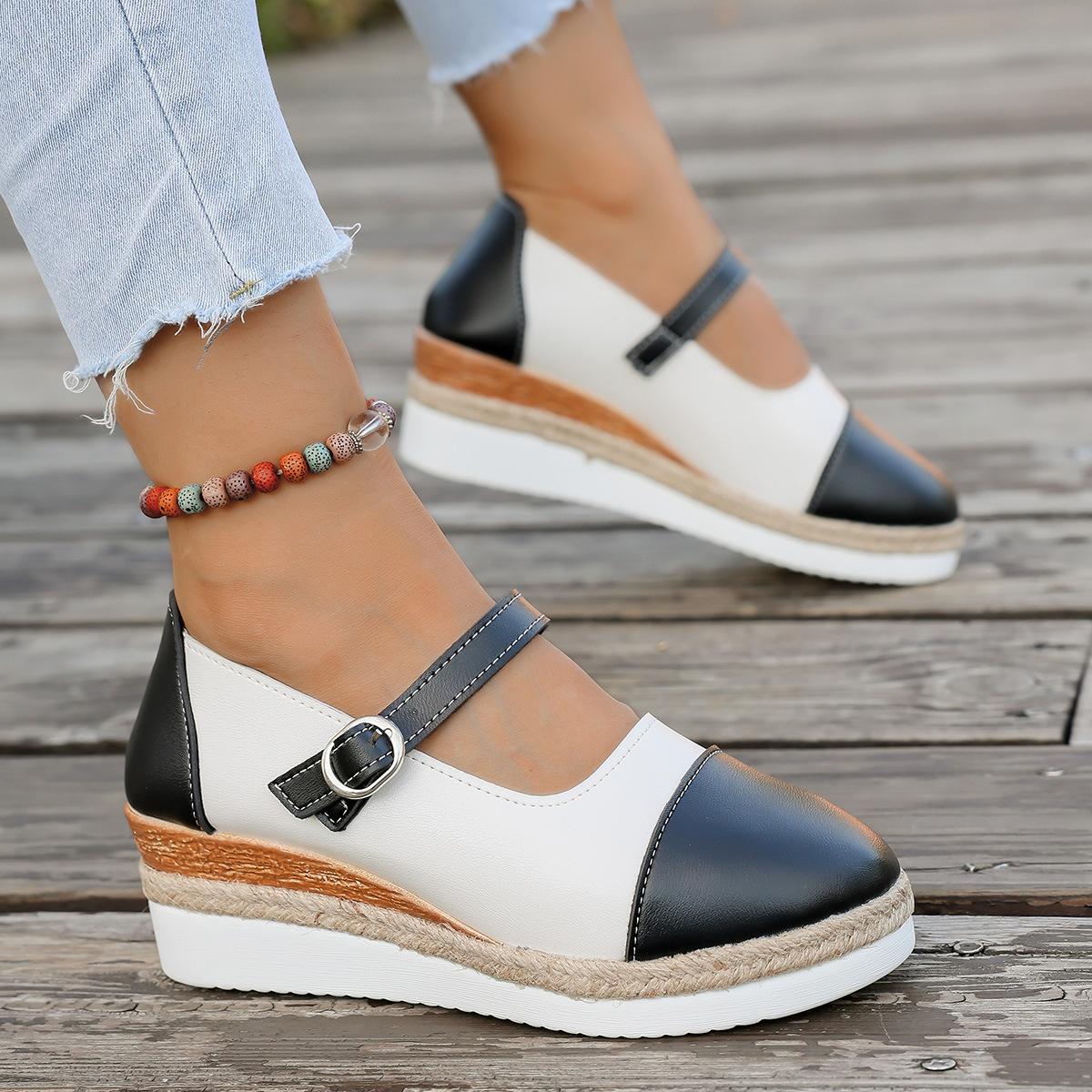 

New Thick Soled Fashionable Casual Shoes High-quality Autumn Women Shoes Large-sized Anti Slip Women Shoes De Mujer 44