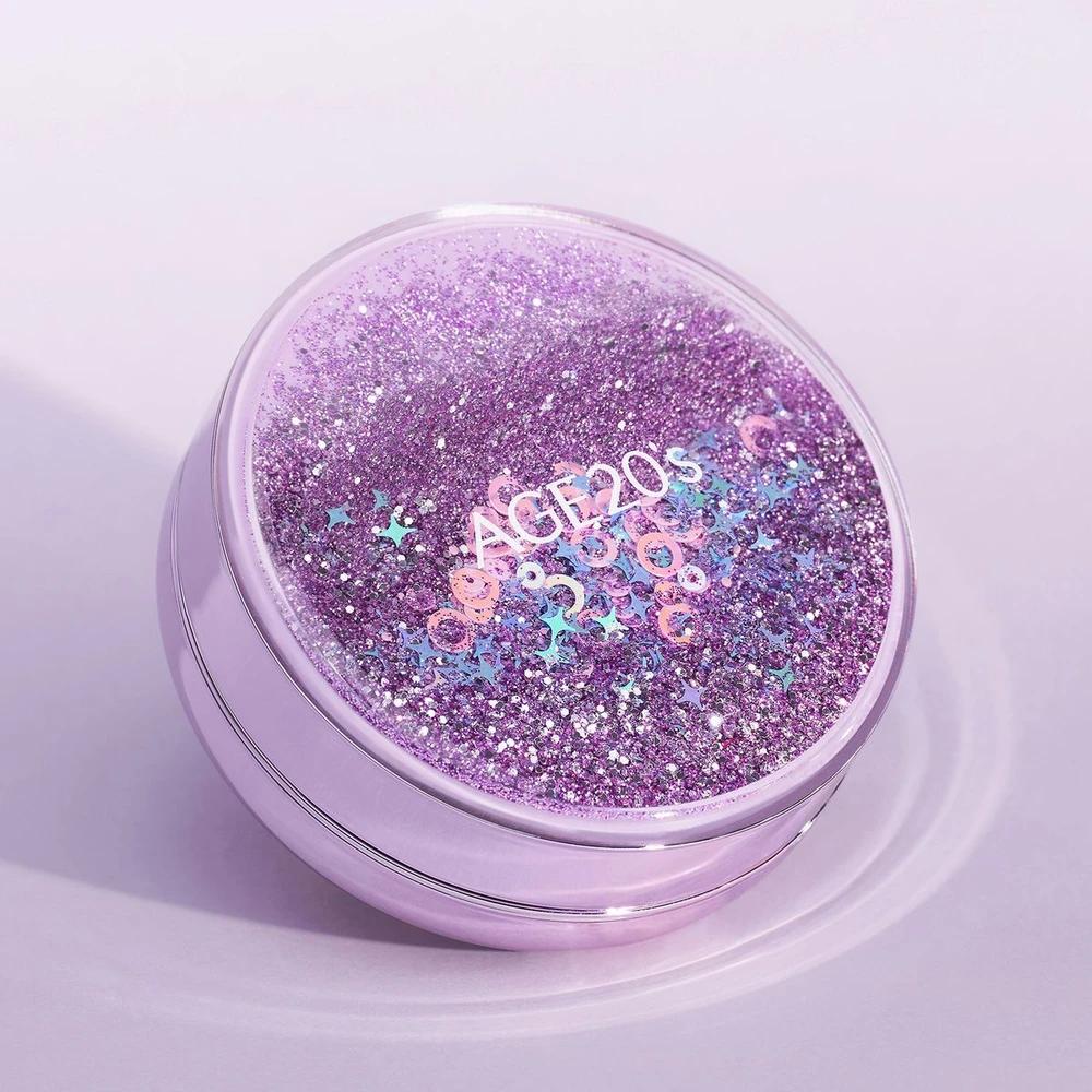 New Original Essence Pact Shining Drop Edition Purple (Case + 2 Refills) White No. 21