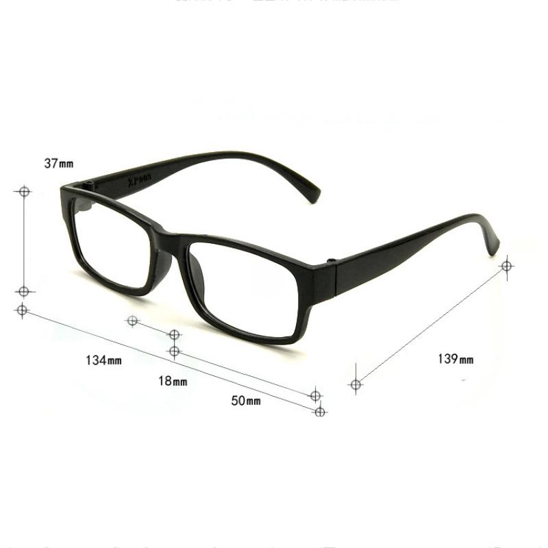 Ultralight Black PC Frame Reading Glasses Women Men Full Frame High Definition Reading Eyeglasses