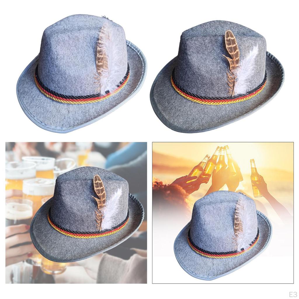 Fedora Hat for Men Derby Bowler Casual Fashion Headwear Curled Brim Cap Jazz German