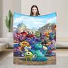 Monsters, Inc. Blankets Cute Cartoon Boo  Flannel Throw Blanket Bedding Couch Decoration Ultra-Soft Warm Bedspreads