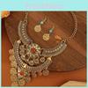 Ethnic Style Jewelry Set With Turquoise Coins And Tassel For Fashion Enthusiasts