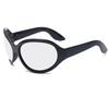 New cross-mirror personalized fashion sunglasses oversized frame cycling travel general sunglasses