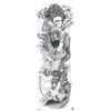 Waterdichte tattoo stickers voor de hele arm: Jezus, Maagd Maria, Kroon, Leeuw-ontwerp