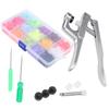 Snap Fasteners Kit Sewing Button Punching Machine Hand Pressing Pliers Tools Set
