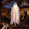 Hanging Halloween Decoration - AIMOONSA - Ghost On Swing - 1.3 M - Adjustable Rope 2 M - LED 8 Modes Remote Control