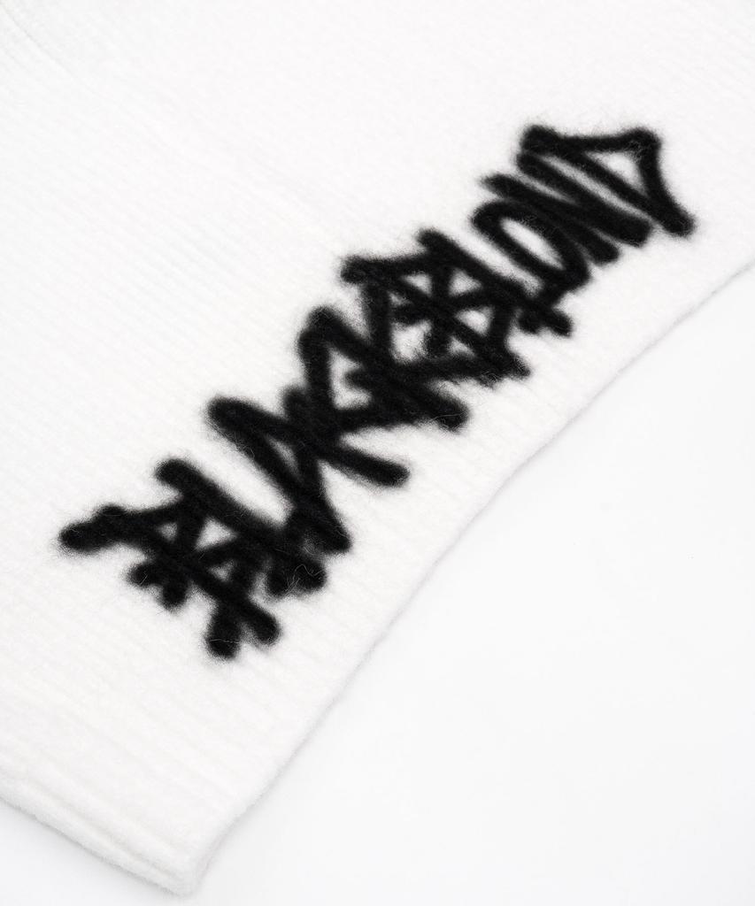 BLACKBLOND Bibbidi Disorder Graffiti Logo Sweater (White)