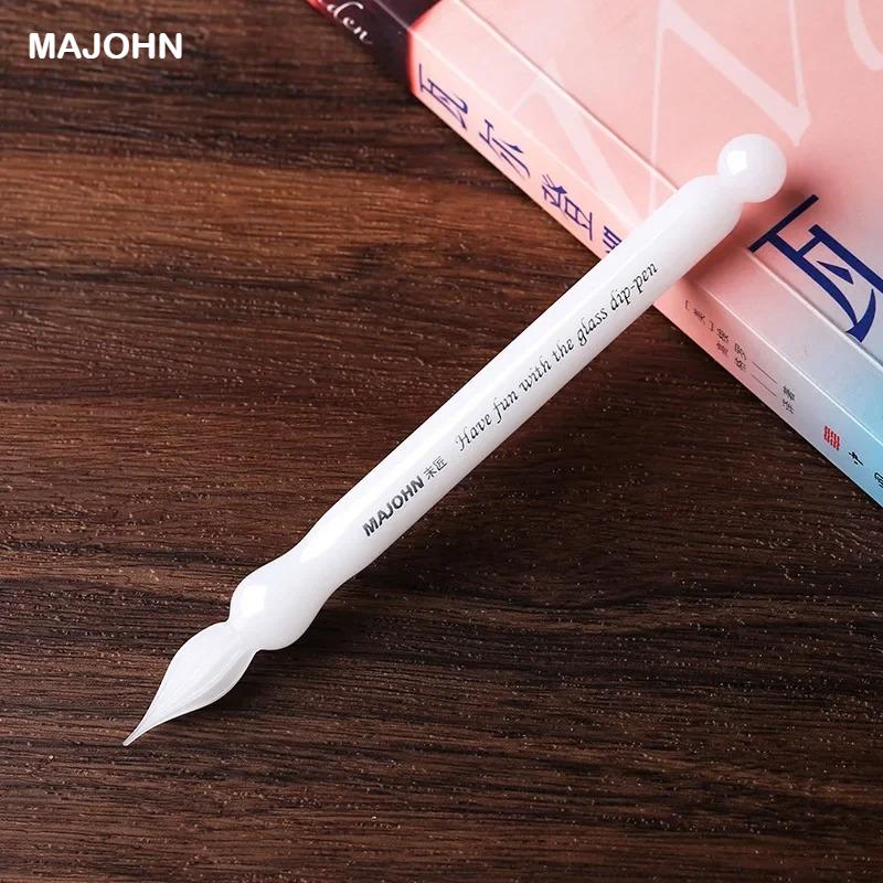 

MAJOHN N12 Resin Glass Dip Pen Ink Pen Handmade Nib Writing Fountain Pens For Writing Business School Office Supplies Stationery