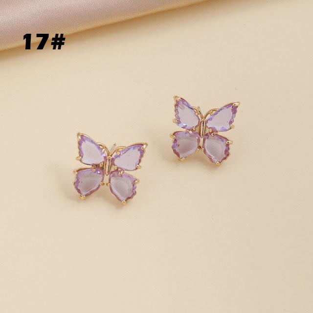 Butterfly Jewelry Multi-Colored Zircon Butterfly Necklace for Women Fashionable Clavicle Chain Pendant Necklace for Women