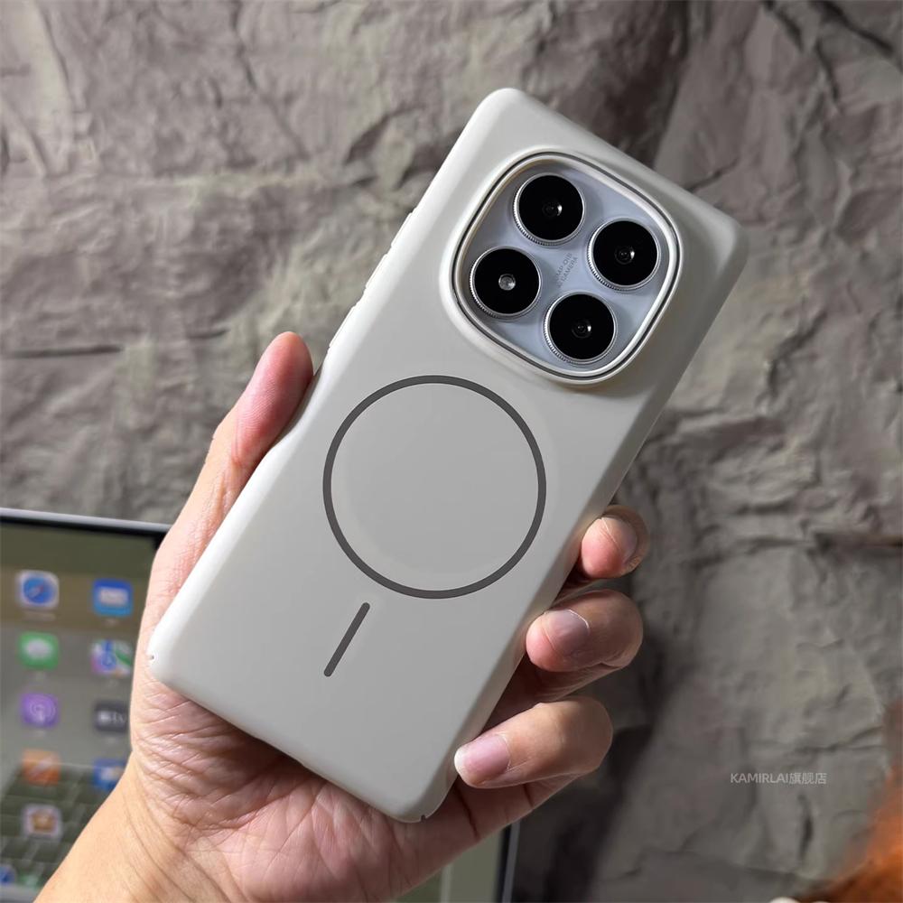 Ultra Thin Solid Color Matte Hard Case For Xiaomi Redmi Note 14 13 Pro Plus 14R 14C 13C Magnetic Wireless Charge Slim Back Cover