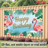Party Backdrop Tropical Flat Banners Flamingo Celebrations Wedding Enthusiasts Photo Background Decor Front Door Decor