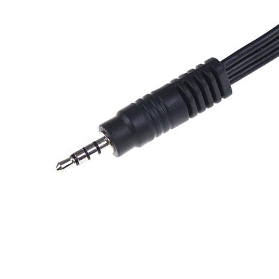28Cm 3.5Mm Jack Av Male To 3Rca Female Audio Video Cable Cord Stereo Adapter