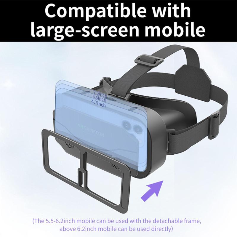 3d Virtual Reality Gaming Glasses Headset Dual Adjustable Focal Lengths Vr Glasses For 4.5-7.0 Inch