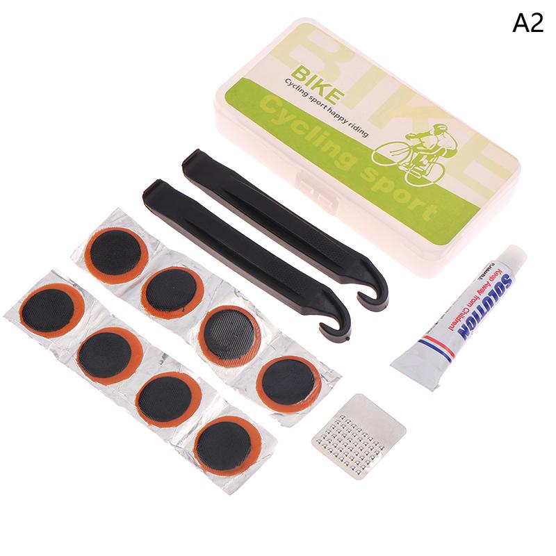 

Bicycle Flat Tire Repair Kit Tool Glue-Free Portable Rubber Fetal Repair Bike Inner Tube Puncture Patch Repair Tools