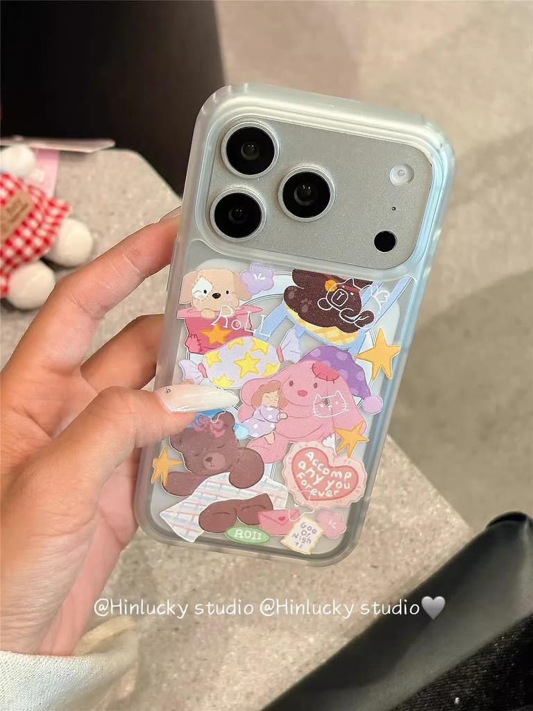 Cartoon Suitable for Apple 11promax Mobile Phone Case 11plus Magnetic Suction 11 Bracket 11pro Skin Feeling 11e Creative 11