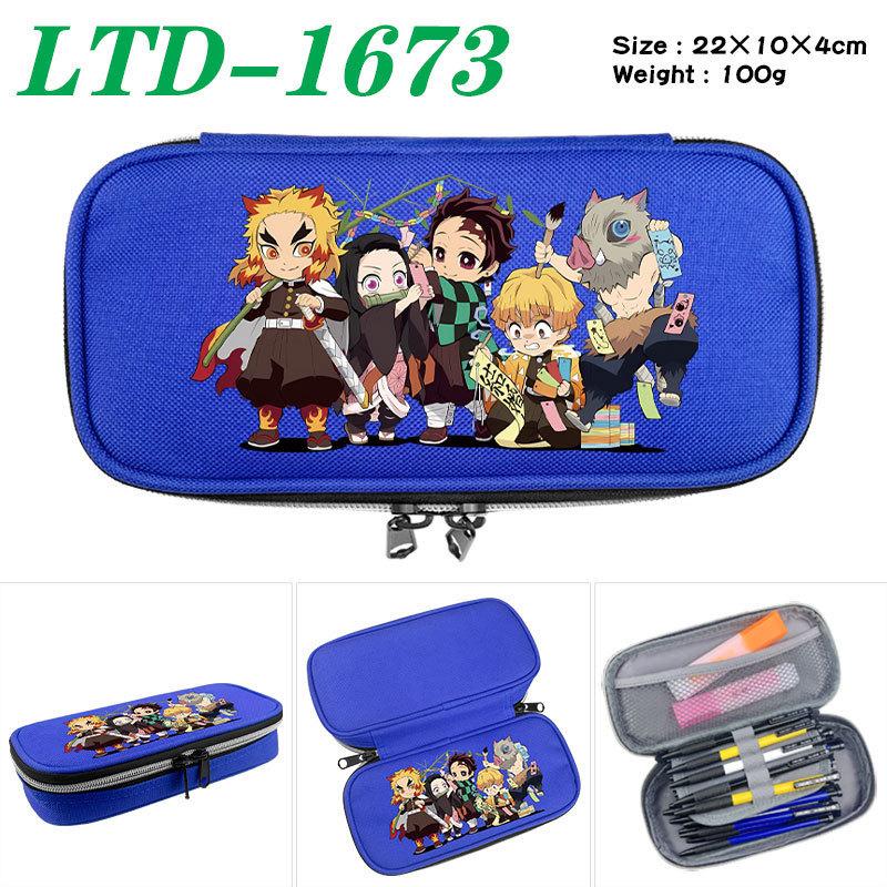 Demon Slayer Print School Handheld Pencil Case Stationery Box