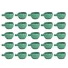 25Pcs Green Mini Bird Parrots Food Water Bowl Parrots Food Water Bowl  Bird Cage Installation