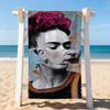 Stampa F-Frida-S asciugamano Arte Asciugatura Asciugamano da Bagno Applicabile a Nuoto Leggero Campeggio Yoga Spiaggia Esterno