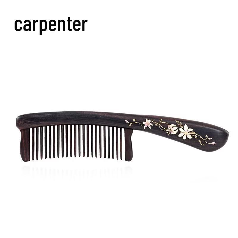 Tan Mujiang Ebony Wood Comb Gift Set