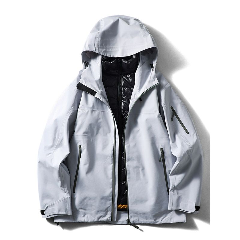 Glue Hard Shell Three-in-One Men's Assault Jacket Fall and Winter Cotton Coat Jacket Export Cattle Goods Outdoor Waterproof Cotton-Padded Coat