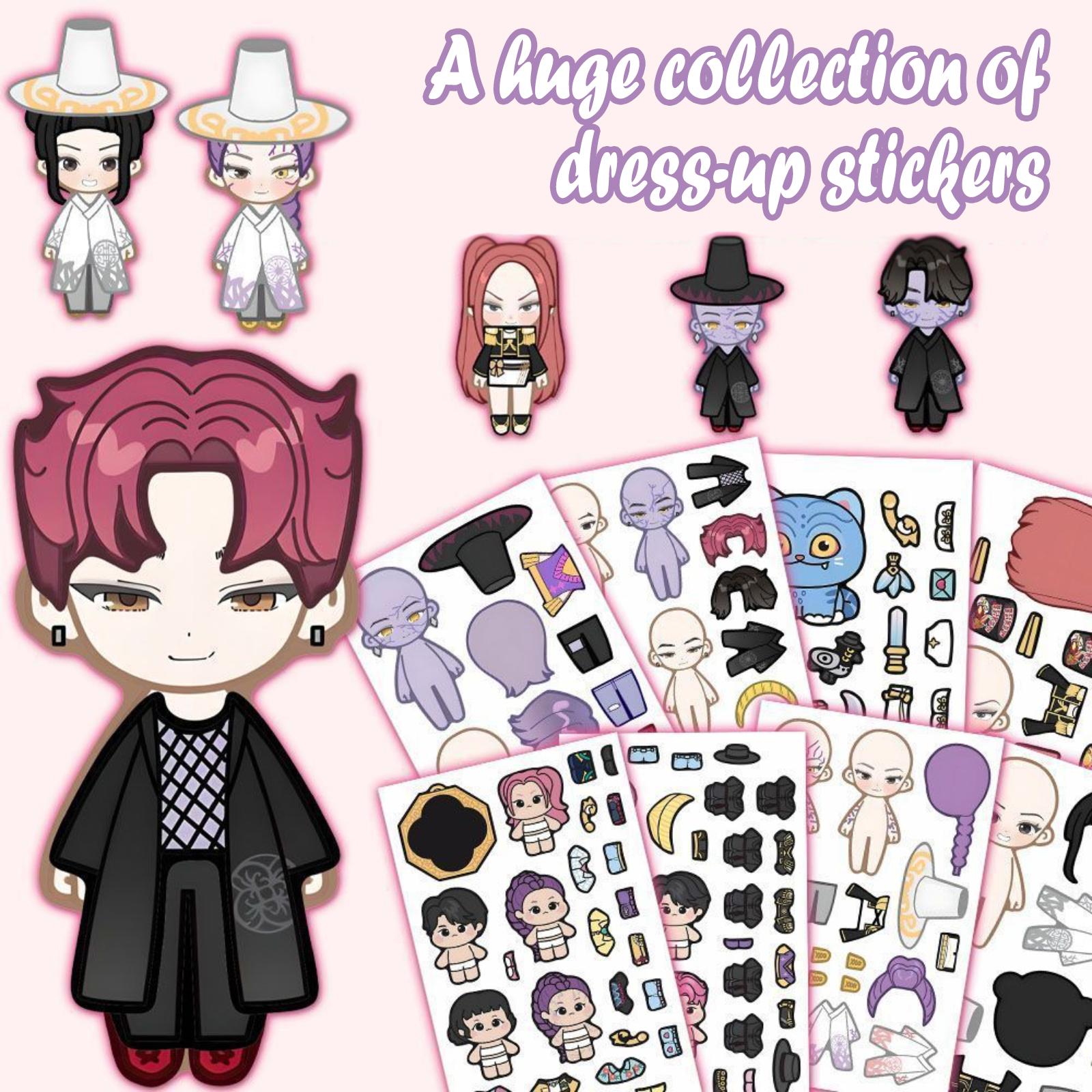 

Cute Dress-up Stickers And Gifts For Fans, Boys And Girls Will Love Them One Size