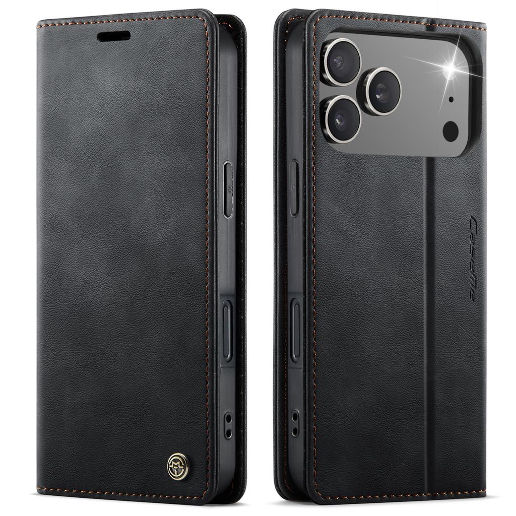 Retro Magnetic Card Solt Wallet Flip for IPhone 18 Pro Max 17 16 15 14 13 12 11 Plus 17air 16E Kickstand Pocket Business Cover