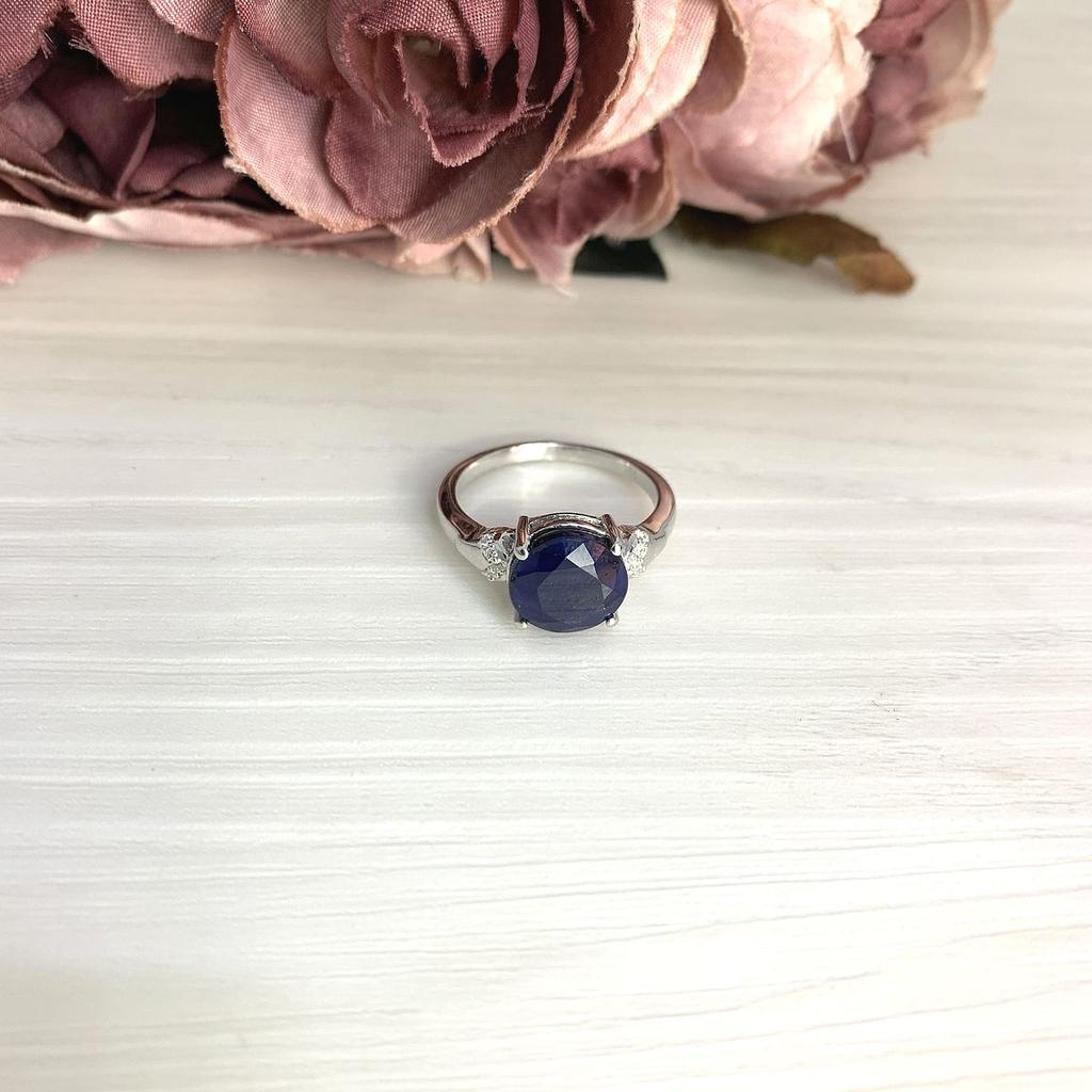 Серебряное кольцо с натуральным сапфиром 4.748ct (2061083)