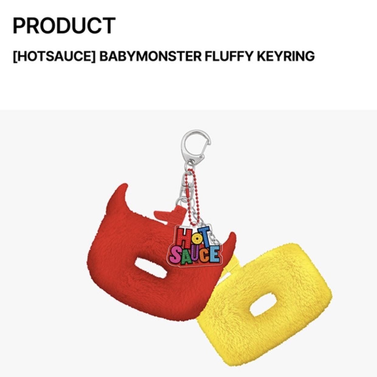

[ОСТРЫЙ СОУС] ПУШИСТЫЙ БРЕЛОК / Брелок BABYMONSTER