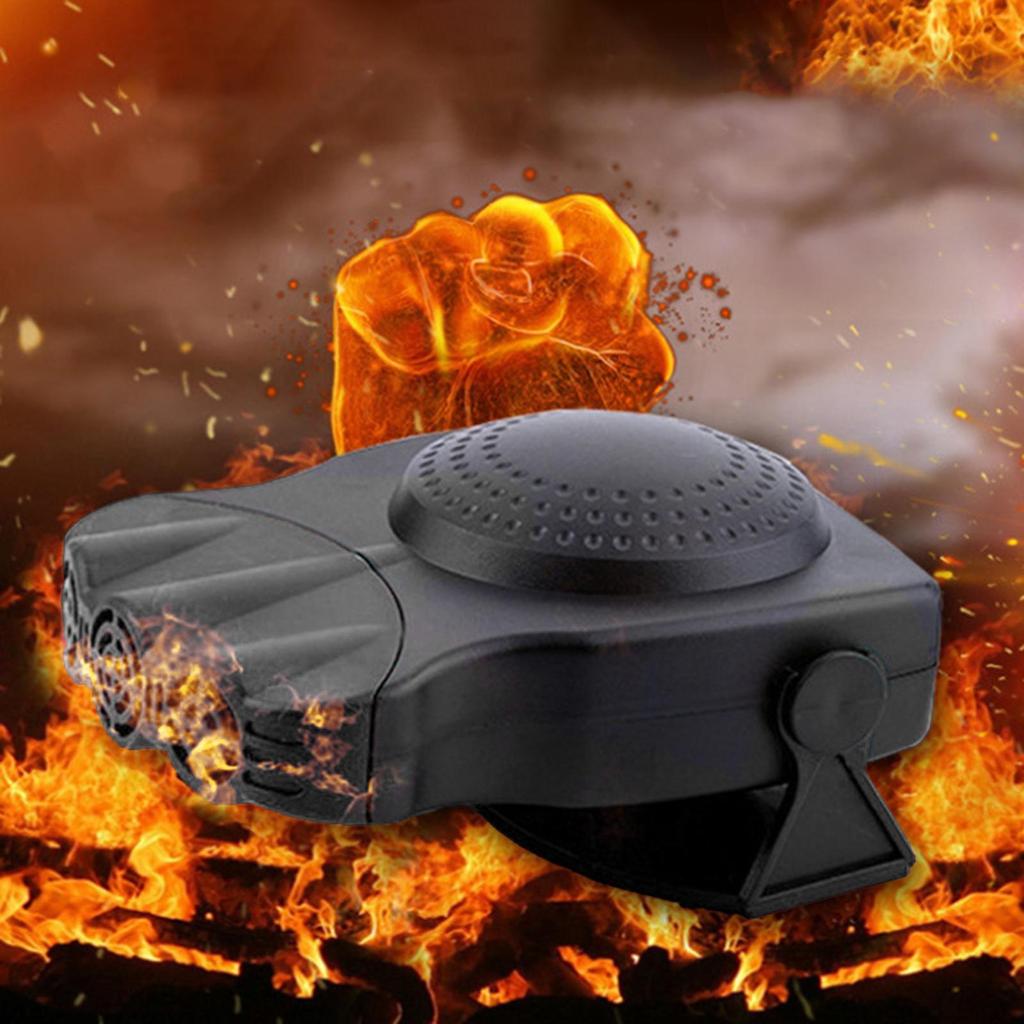 Auto Heater Car Accessories 2 Modes Fast Heating 150W 360 Degree Rotation Demister Windshield Defogging Demister Space Heater