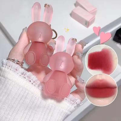 Gege Bear Rabbit Lip Glaze, Matte Velvet Lip Clay Long-lasting Color Non-drying Lipstick