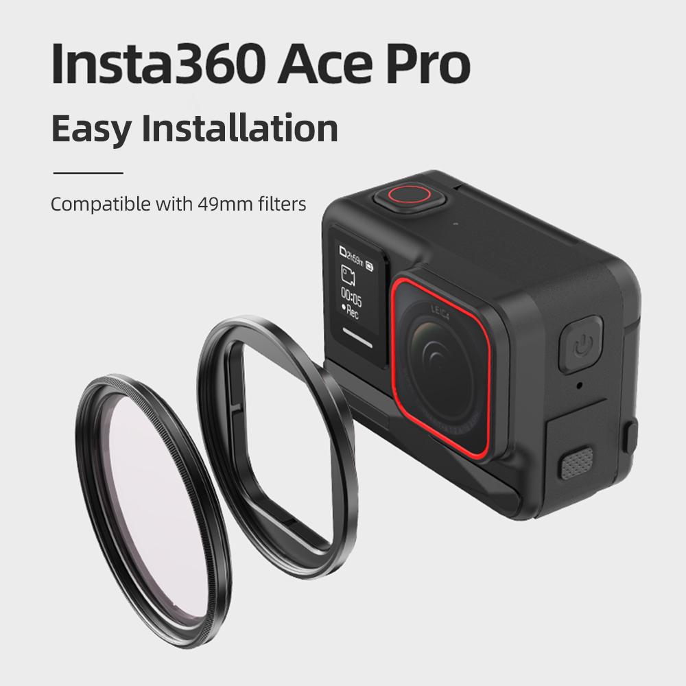 Filter Holder Metal Filter Bracket Protective Frame Replacement for Insta360 Ace  Ace Pro Accessories Compatible with