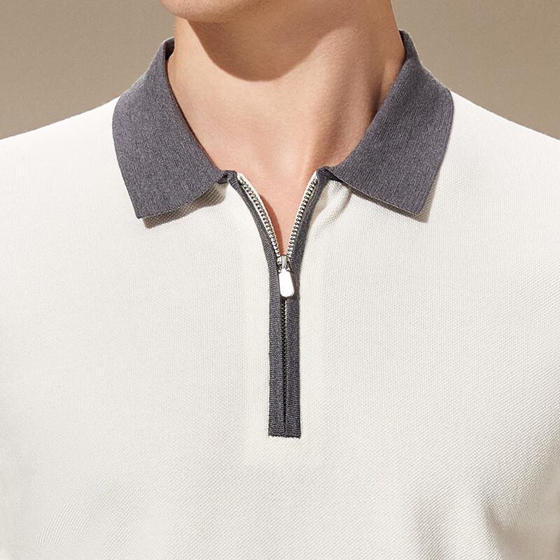 Antonio Men's Wool Blend Short Sleeve Knit Polo Shirt