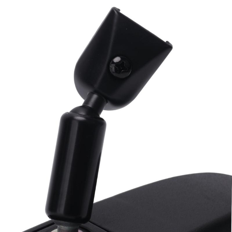 Black Interior Mirror Assembly with Flat Glass, Ball-Joint Adjustment, Integrated Arm, and Base for Replacing the Existing Driving Mirror 13585947