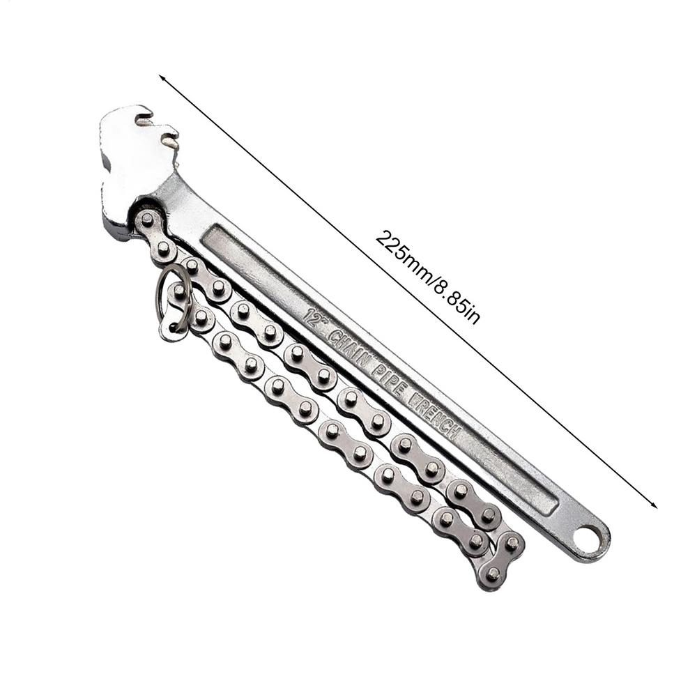 

Chain Wrench Tool Steel Oil Filter Wrench Pliers 16-Inch Remover Tool Adjustable Automotive Repairing Accessories For Home білий