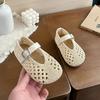 Baotou Girls' Soft Sole Breathable Summer Sandals - 2026 New Hollow Design for Little Princesses