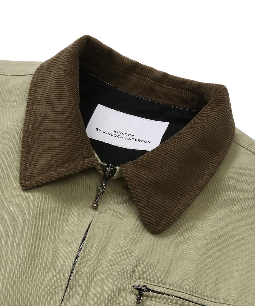 Connect Kinloch Vintage Washed Cotton Work Jacket (Beige)