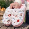 New winter cute cartoon fruit plush cotton slippers women's thick bottom warm non-slip home indoor cotton mop