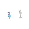 Asian Kabuki Geisha Doll Ballerina Figurine Modern Dancing Girl Art Sculpture for Bedroom Farmhouse
