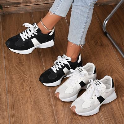 Fashion 2025 New Women Sneakers Fashionable High-quality Luxury Lace-up Shoes Women Casual Versatile Thick-soled Running Sneakers Women